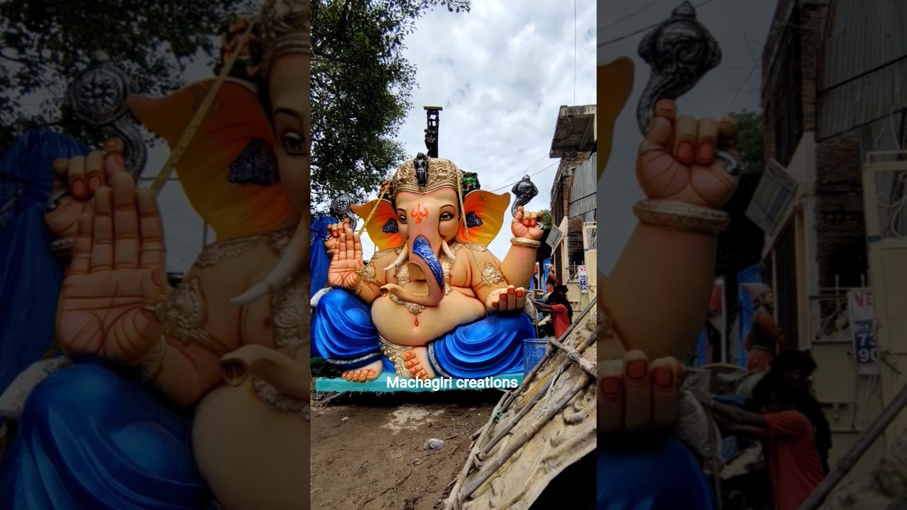 Ganesh idol transporting videos 