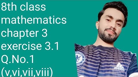 class 8 maths exercise 3.1 Q.No 1(v,vi,vii,viii), maths chapter 3 Numbers system,8th class maths