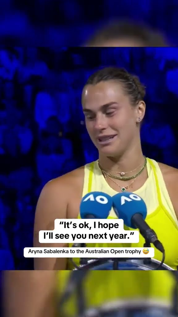 Sabalenka to the Australian Open trophy ?