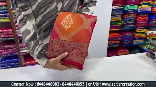 Exclusive 3D Effect Pure Banarasi Chiniya Silk Saree