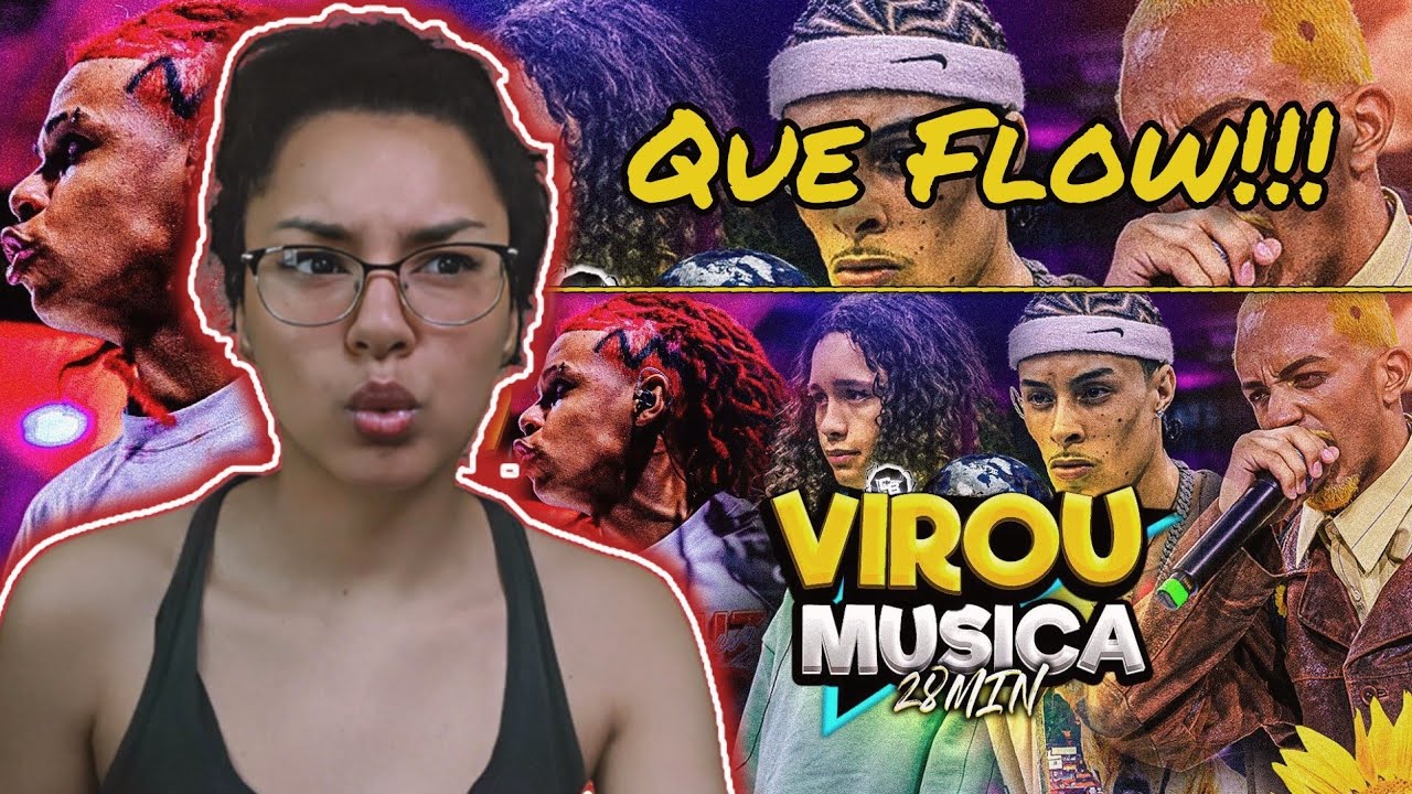 (1° VEZ VENDO!) 28 MINUTOS de ROUND de BATALHA VIRANDO MÚSICA | ESPECIAL DE 100K | REACT