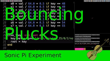 Bouncing Plucks - Sonic Pi Experiment