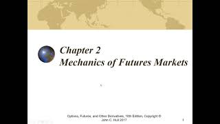 Chapter 2 Lecture: Mechanics of Futures Markets