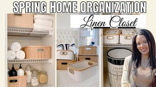HOME ORGANIZATION IDEAS/ TIPS FOR AN ORGANIZED BATHROOM LINEN CLOSET