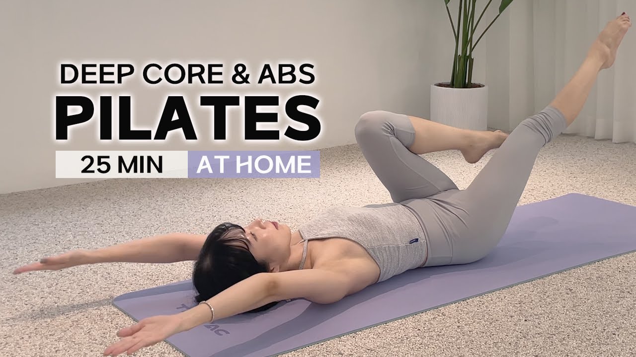25 MIN DEEP CORE & ABS PILATES WORKOUT - Strengthen Your Core & Get a Flat Stomach (No Equipment)