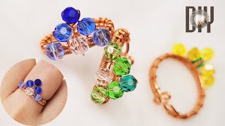 Crown rings for princesses | do you want it? | online tutorial | Bead Jewelry | wire ring | DIY 974