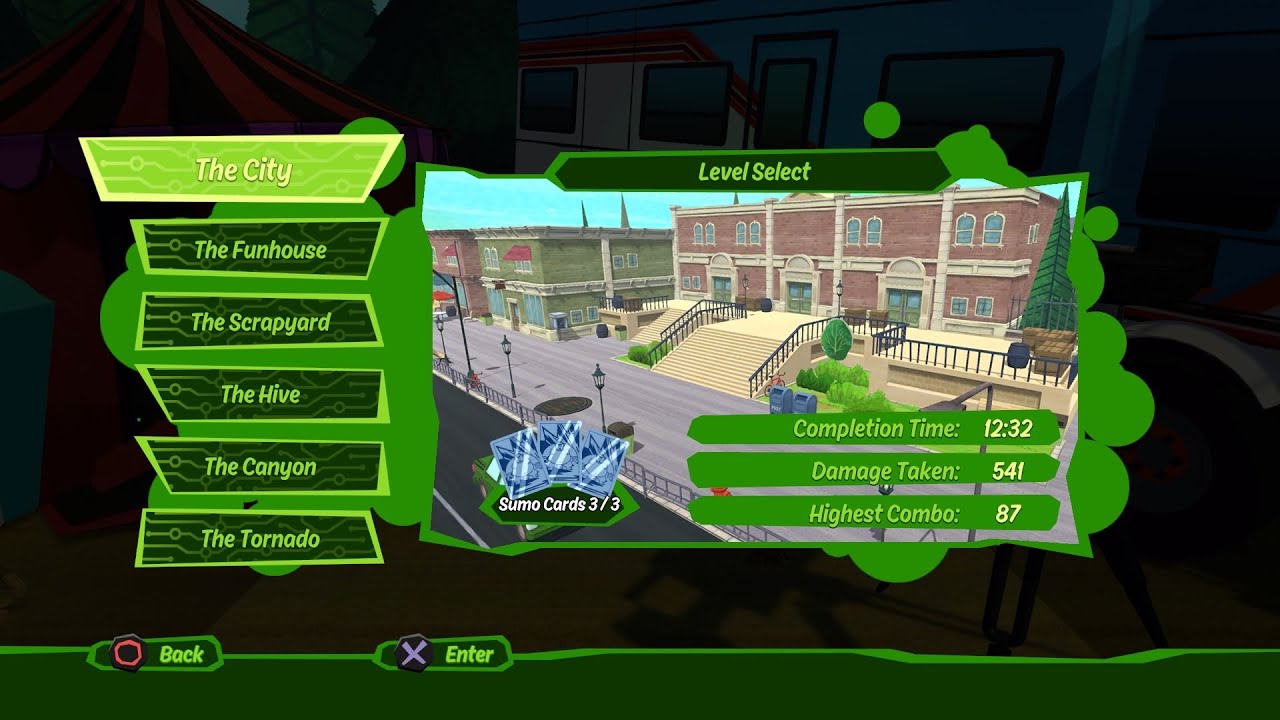 Ben 10 The Videogame - Sumo Cards - The City!