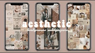 Aesthetic Beige Lockscreen Wallpaper screenshot 1