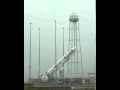 Antares rocket raised on launch pad