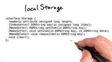 Local data storage - Mobile Web Development
