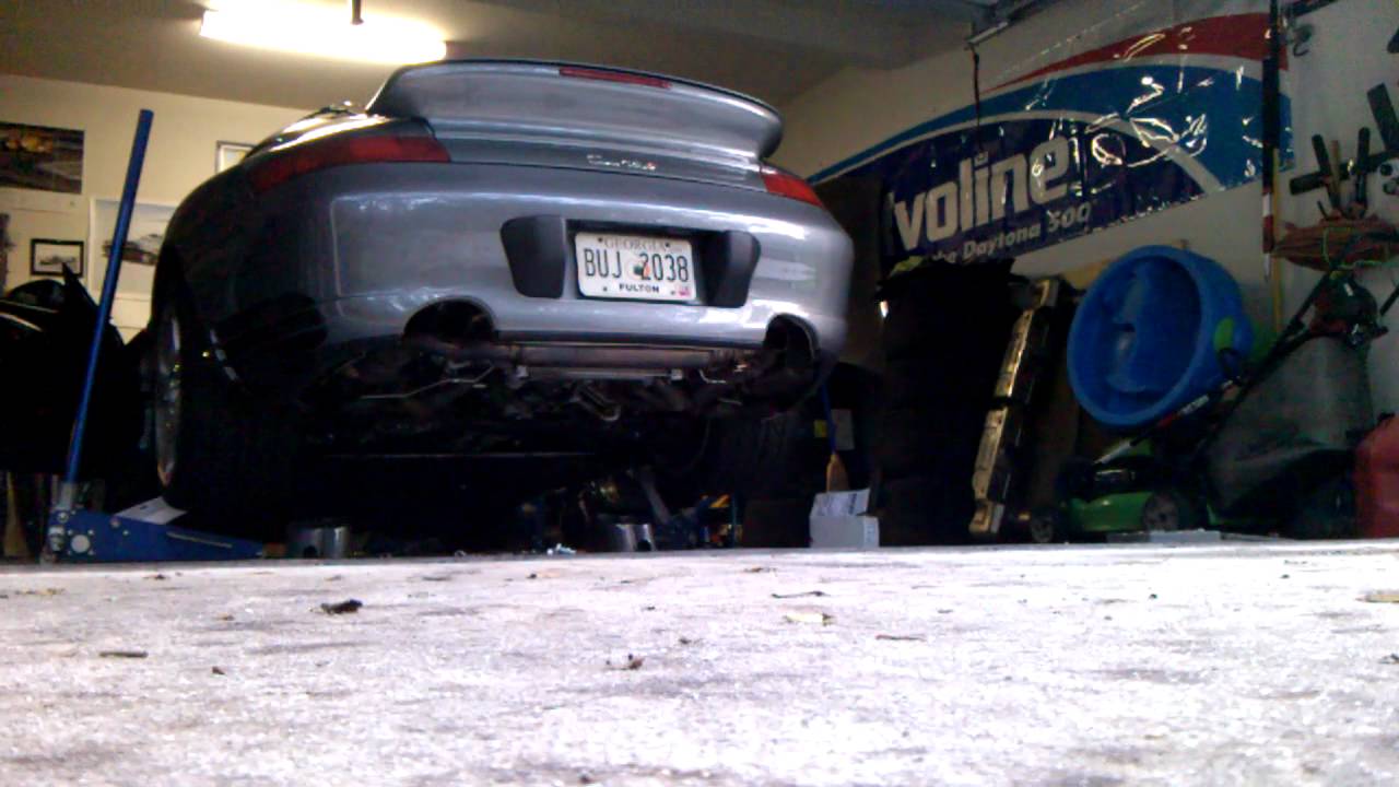 Porsche 996tt FabSpeed Gen1 exhaust w Car Chemistry inserts capped