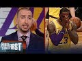Nick Wright reacts to LeBron and the Lakers' 115-110 loss to the Nets | NBA | FIRST THINGS FIRST