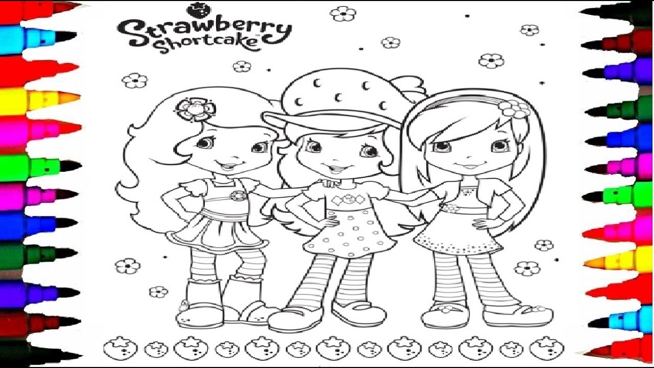 How to Draw Strawberry Shortcake - Easy Drawing Tutorial - YouTube.