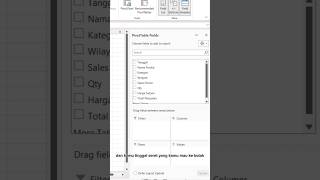 Begini cara buat pivot table, kerjaan kamu jadi lebih cepat selesai! #ytshorts #belajarexcel #excel