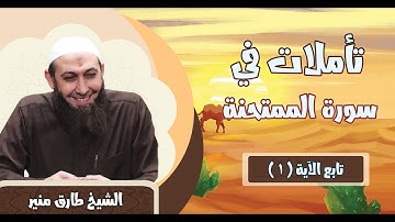 187 تأملات في سورة الممتحنة تابع الآية 1 الشيخ طارق منير