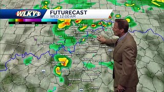 Holding on to rain chances through Wednesday