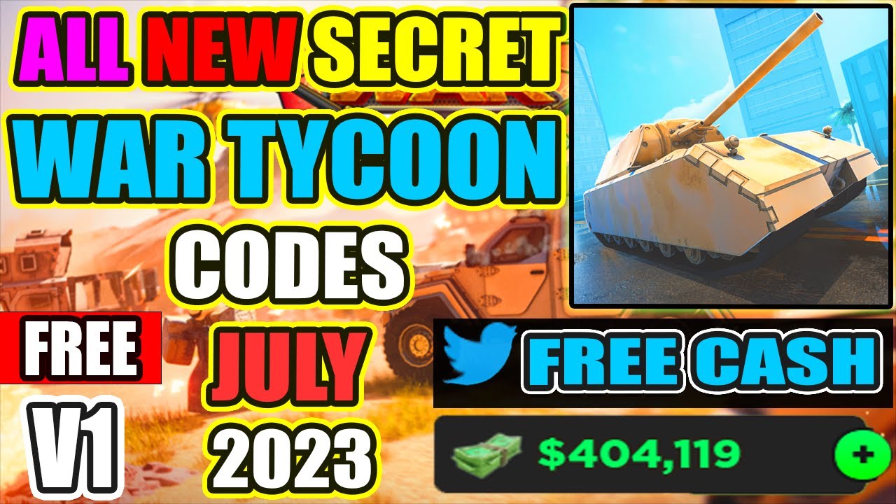 👉WAR TYCOON TWITTER CODES! - ROBLOX WAR TYCOON CODES JULY 2023