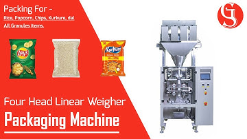 Four Head Linear Weigher Packing Machine | S.G. Packaging & Coding Co. #packingmachine #weigher