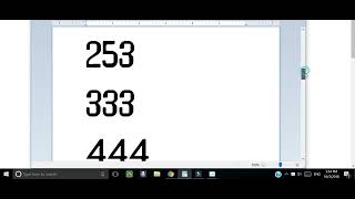 Numbers 1 to 2018