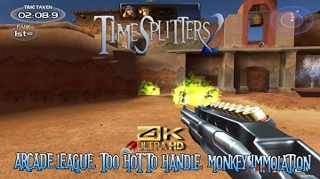 TimeSplitters 2 - Arcade League - Monkey Immolation (4K, 60 FPS)