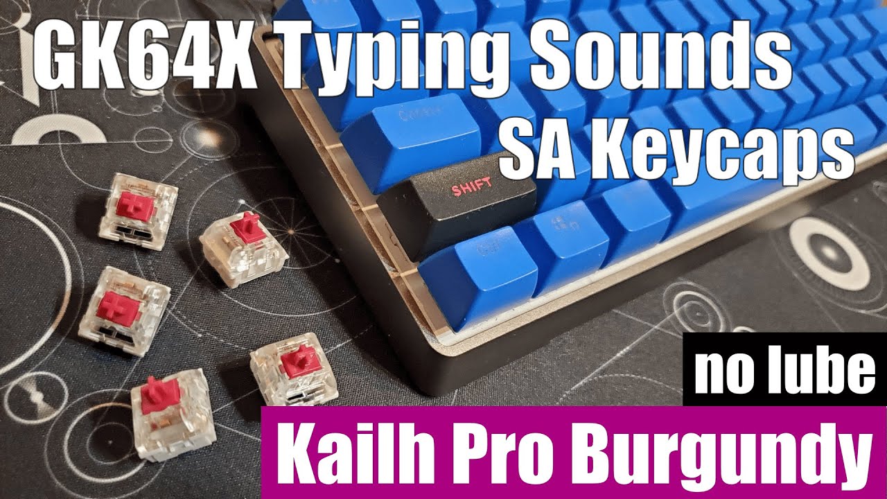 Typing Sounds Kailh Pro Switch Burgundy(Linear Switch) no lube sa