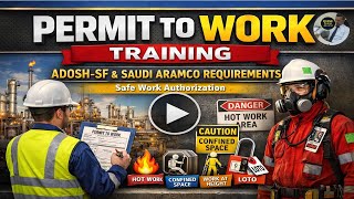 Permit To Work (PTW) System Training – ADOSH-SF & Saudi Aramco (Webinar)” #PTW#ADOSH-SF#Aramco#qhse