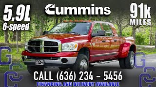 Stick Shift 5.9 Cummins For Sale: 2007 Dodge Ram 3500 Megacab Dually 4x4 Diesel With Only 91k Miles