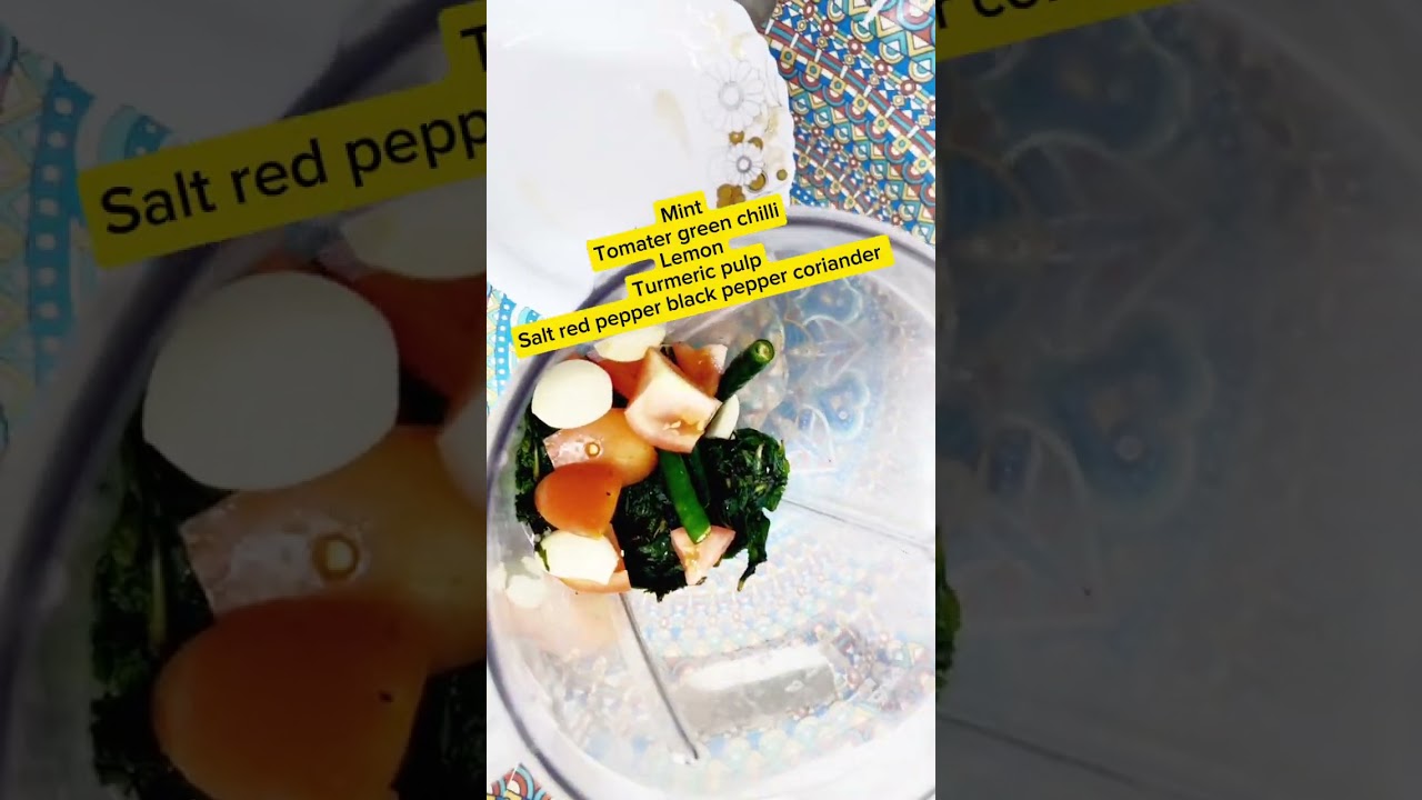 Mint and tamarind chutney