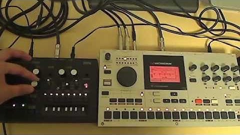 KORG monotribe ＋ Elektron Machinedrum //Impro ACID JAM