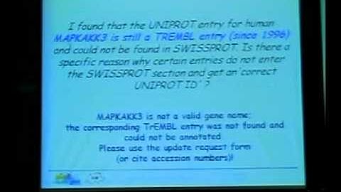 UniProtKB/Swiss-Prot: Questions, Answers and a few Tips