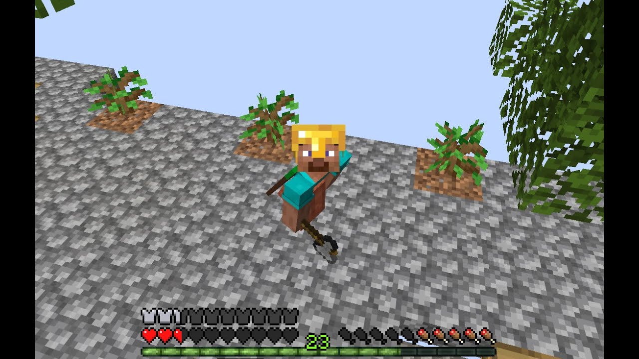 Minecraft sky block 100 DAYS Series building mob farm