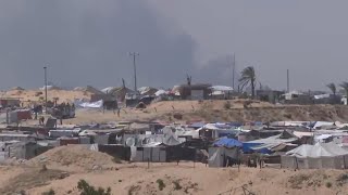 Smoke rising from Rafah as Israeli offensive in southern Gaza Strip expands