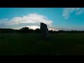 Východ slunce Menhir - 360video timelapse 8K