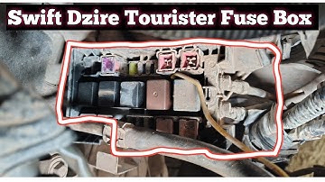 Maruti Suzuki Swift Dzire Tourist Fuse Location #maruti #suzuki #swift #fuse #relay #fusion 