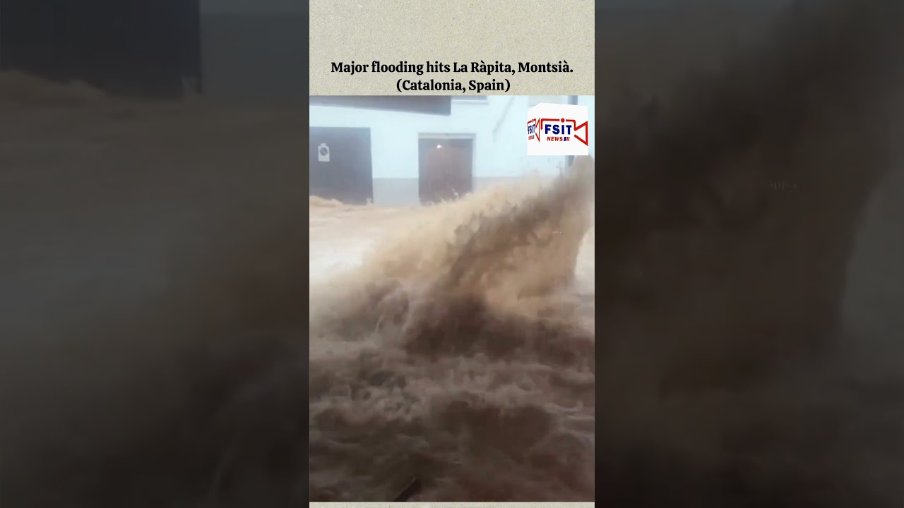Major flooding hits La Ràpita, Montsià. (Catalonia, Spain)