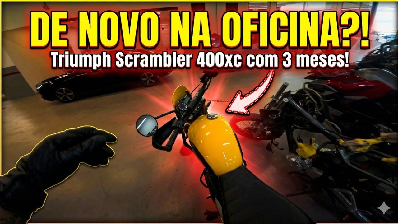 DE NOVO? Acionei a garantia da Scrambler 400XC com 3 meses de uso! 🛠️