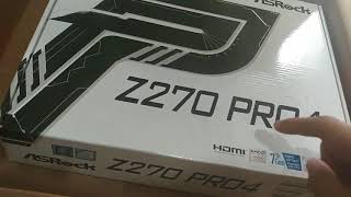 Unboxing tarjeta madre ASRock z270 PRO4 Intel socket lga 1151