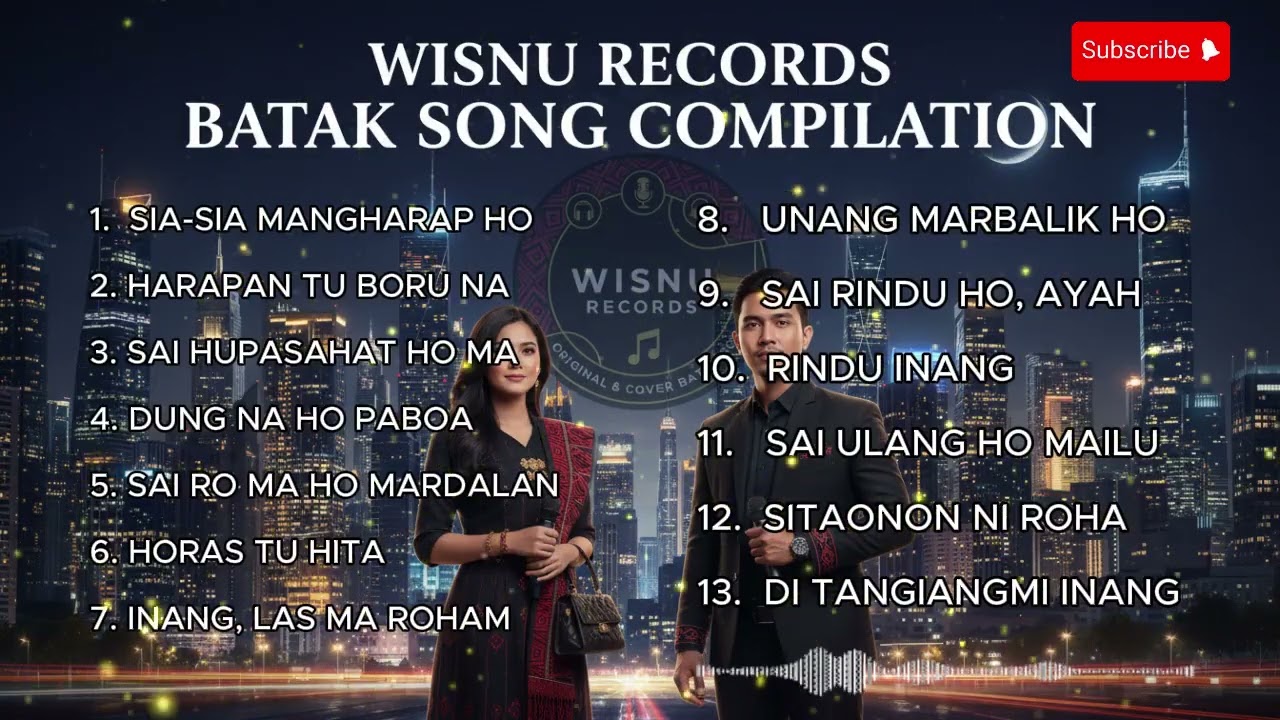 KOMPILASI LAGU BATAK – WISNU RECORDS | HIT TERBAIK & SEDIH