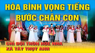 Múa: HÒA BÌNH VỌNG TIẾNG BƯỚC CHÂN CON | Chi đội Thôn Hòe Nha xã Tây Thụy Anh