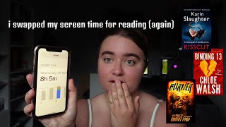 i swapped my screen time for reading (again) 😬📚💔