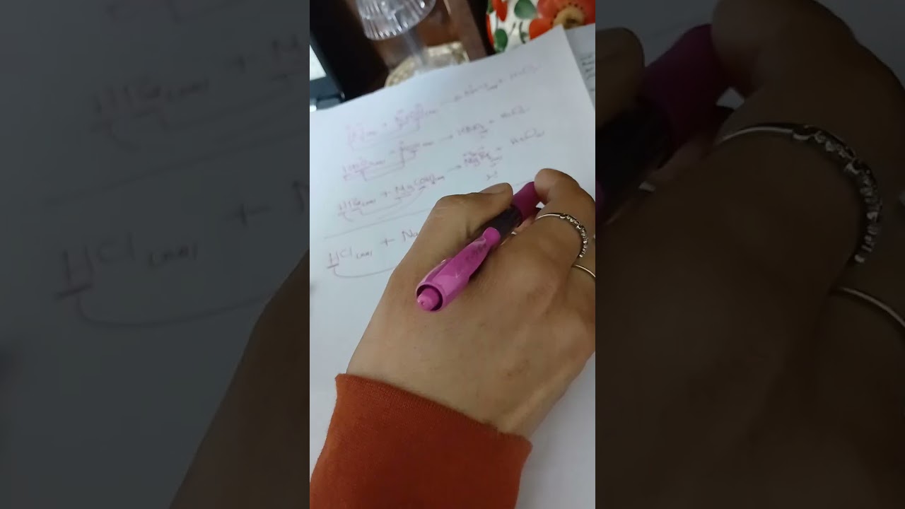 ورقة عمل 1 للصف التاسع تفاعلات الحموض والقواعد 