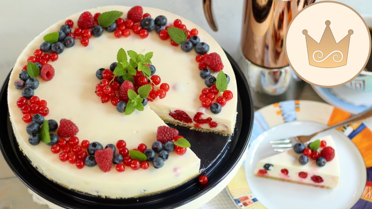 FRUCHTIGE SOMMERTORTE! 🍰BEEREN-JOGHURT-KÄSETORTE | CHEESECAKE OHNE BACKEN! SUGARPRINCESS REZEPT