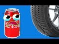 Funny Cute Things Is Crushed By Wheel - DOODLES Compilation #12