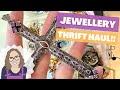 The Biggest Silver Pendant You've Ever Seen?! Thrifted Vintage Jewellery Haul!