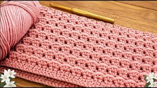 Just 1 row⚡️It’s so easy. For crochet blankets, scarves, cardigans and waistcoats &  for beginners 