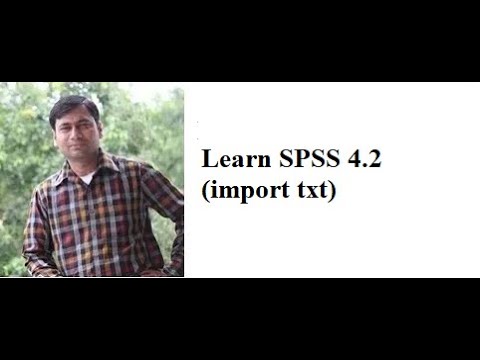 Learn SPSS 4.2 (import txt)