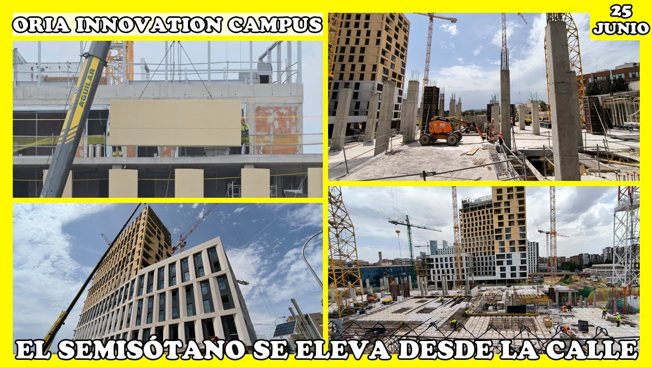 🚧 ORIA INNOVATION CAMPUS: SEMISÓTANO DE APARTAHOTEL ASOMA CON LOS PRIMEROS PILARES | 25 JUNIO 2025 🚧