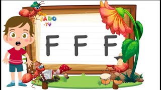 The Letter F | Learn Writing Letter F in English . تعلم كتابة حرفF مع سوبر جادو #learning #F_letter screenshot 2