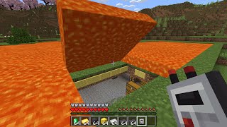 HOW TO MAKE A SECRET UNDERGROUND LAVA BASE in Minecraft PE