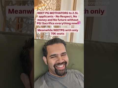 65% of NEET PG applicants will not get a PG seat!
